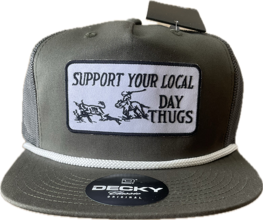 SAGE GREEN AND WHITE HAT