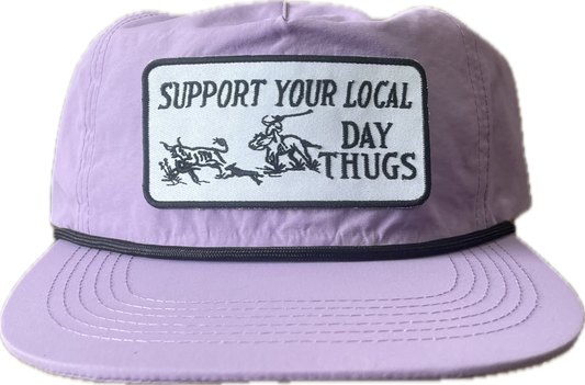 LAVENDER AND BLACK HAT