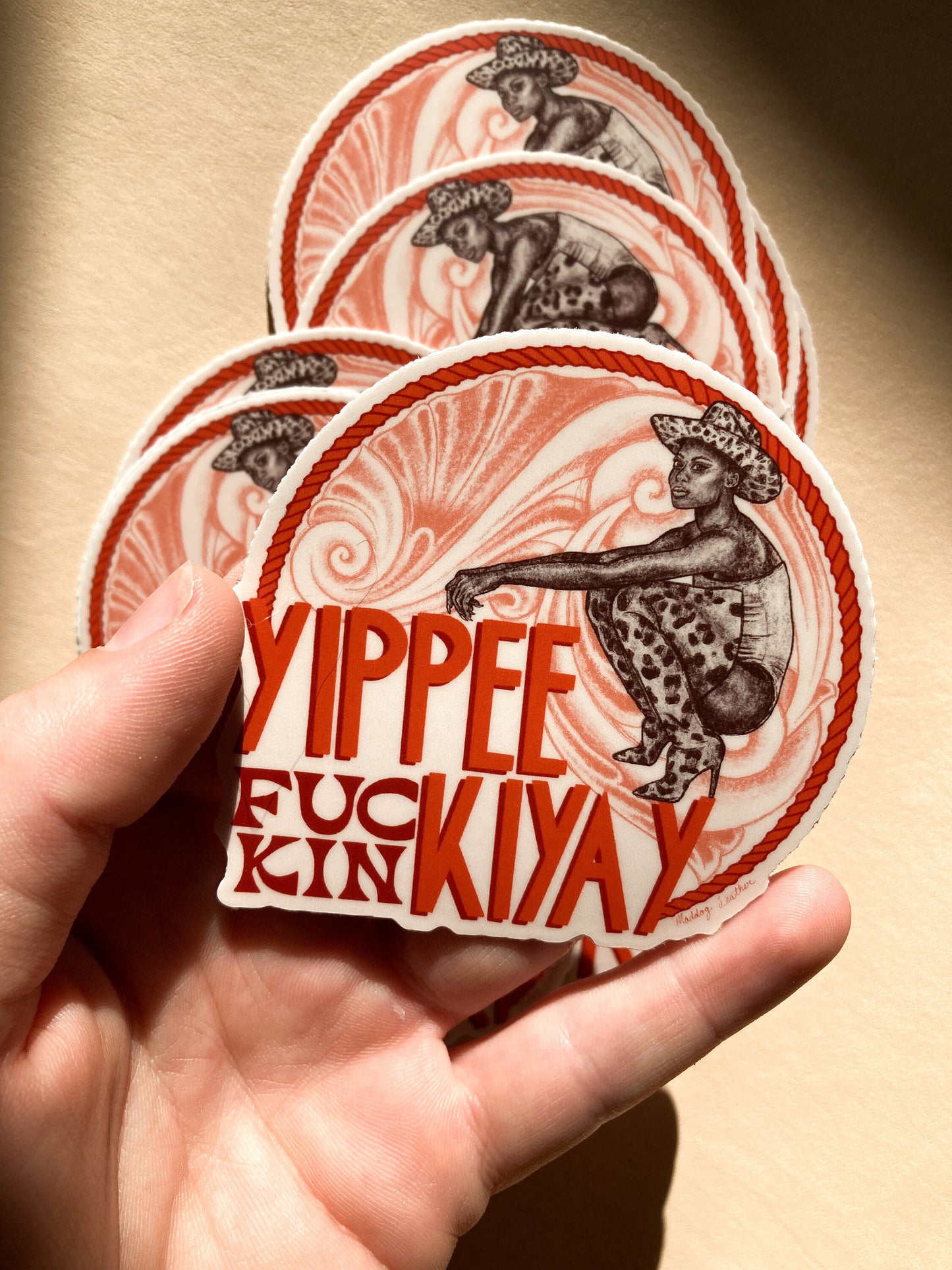 Yippee Fuckin Kiyay Sticker